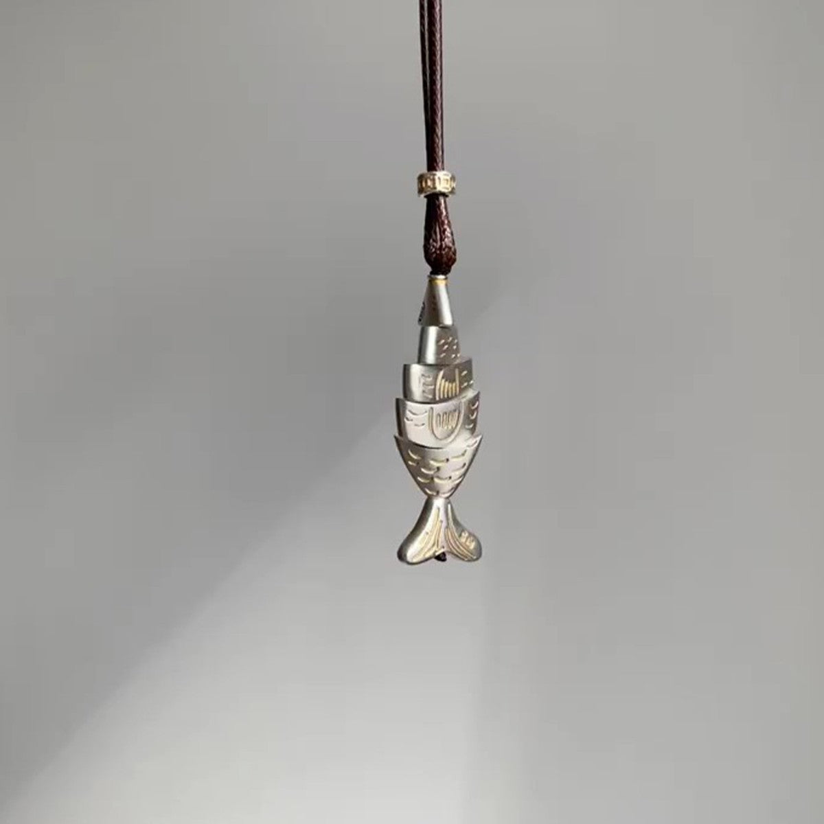 Articulated Fish Pendant Necklace | Chinese Lucky Fish