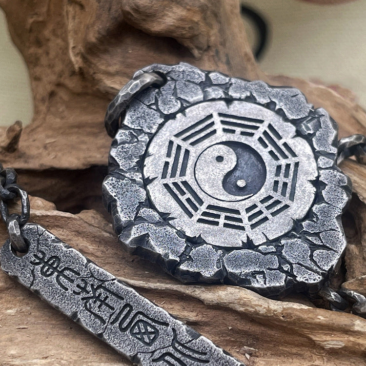 Taoist Four Symbols Bagua Taiji Pendant Necklace