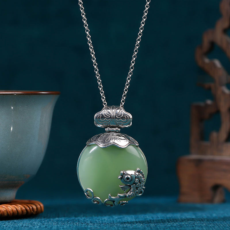 Chinese Fish Pendant Necklace – Nian Nian You Yu