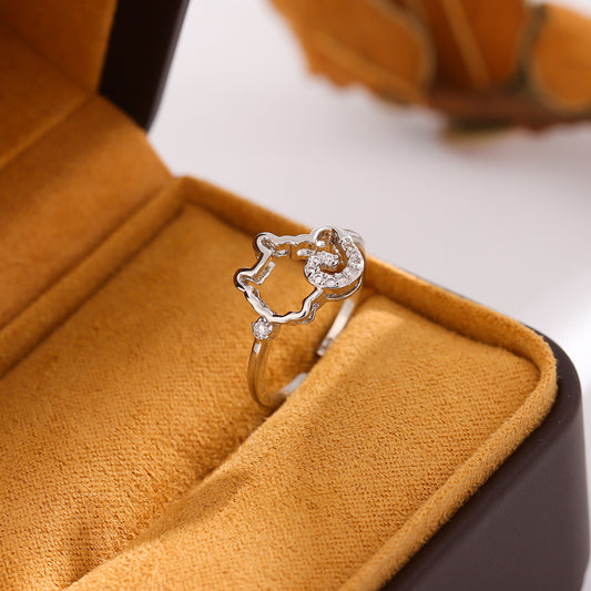 Chinese Zodiac Goat Ring | Adjustable Year of the Goat Ring
