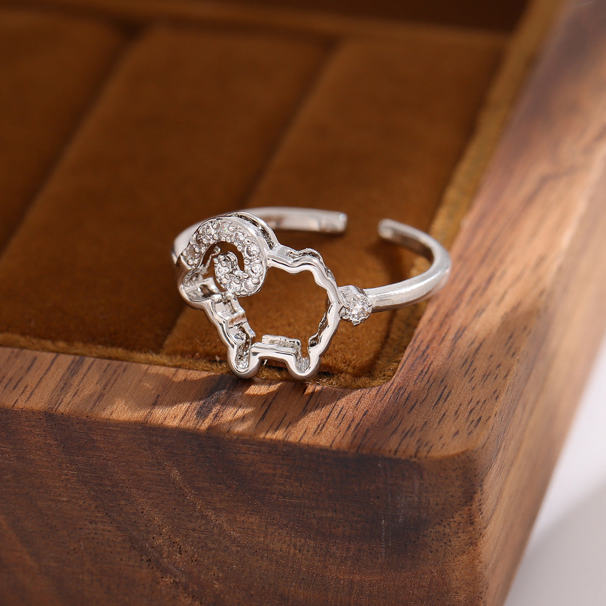 Chinese Zodiac Goat Ring | Adjustable Year of the Goat Ring