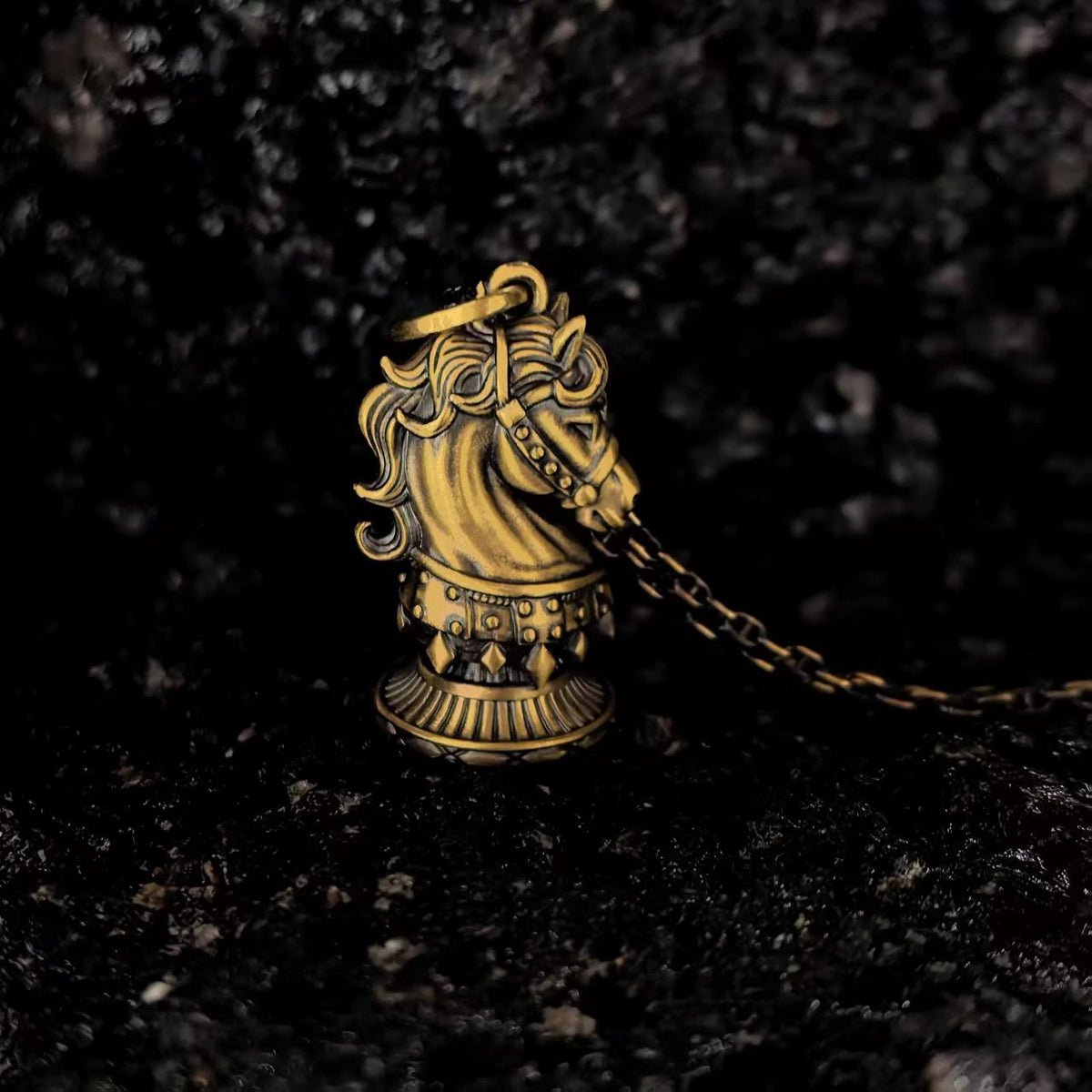 Chinese Zodiac Horse Necklace | Vintage Copper Pendant