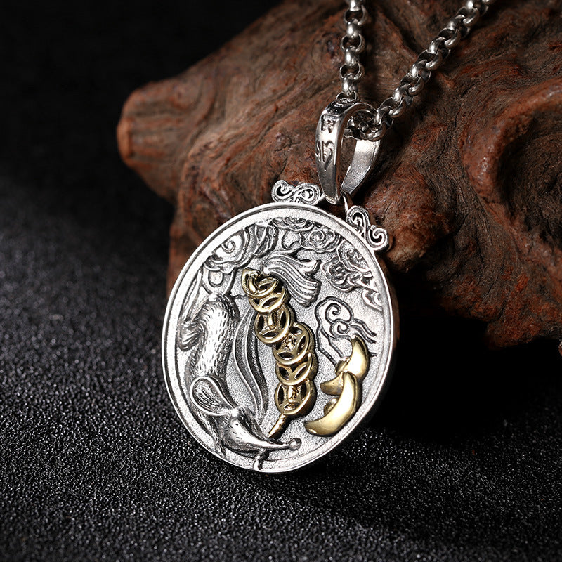 925 Sterling Silver Chinese Zodiac Rat Pendant