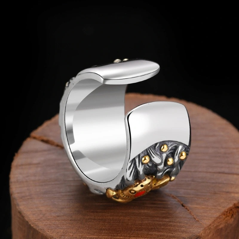 Gold Koi Fish Ring | Adjustable Lucky Charm Ring