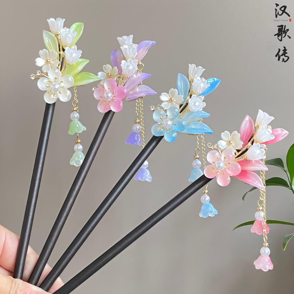 Lily of the Valley Hair Stick - Floral Chinese Hairpin