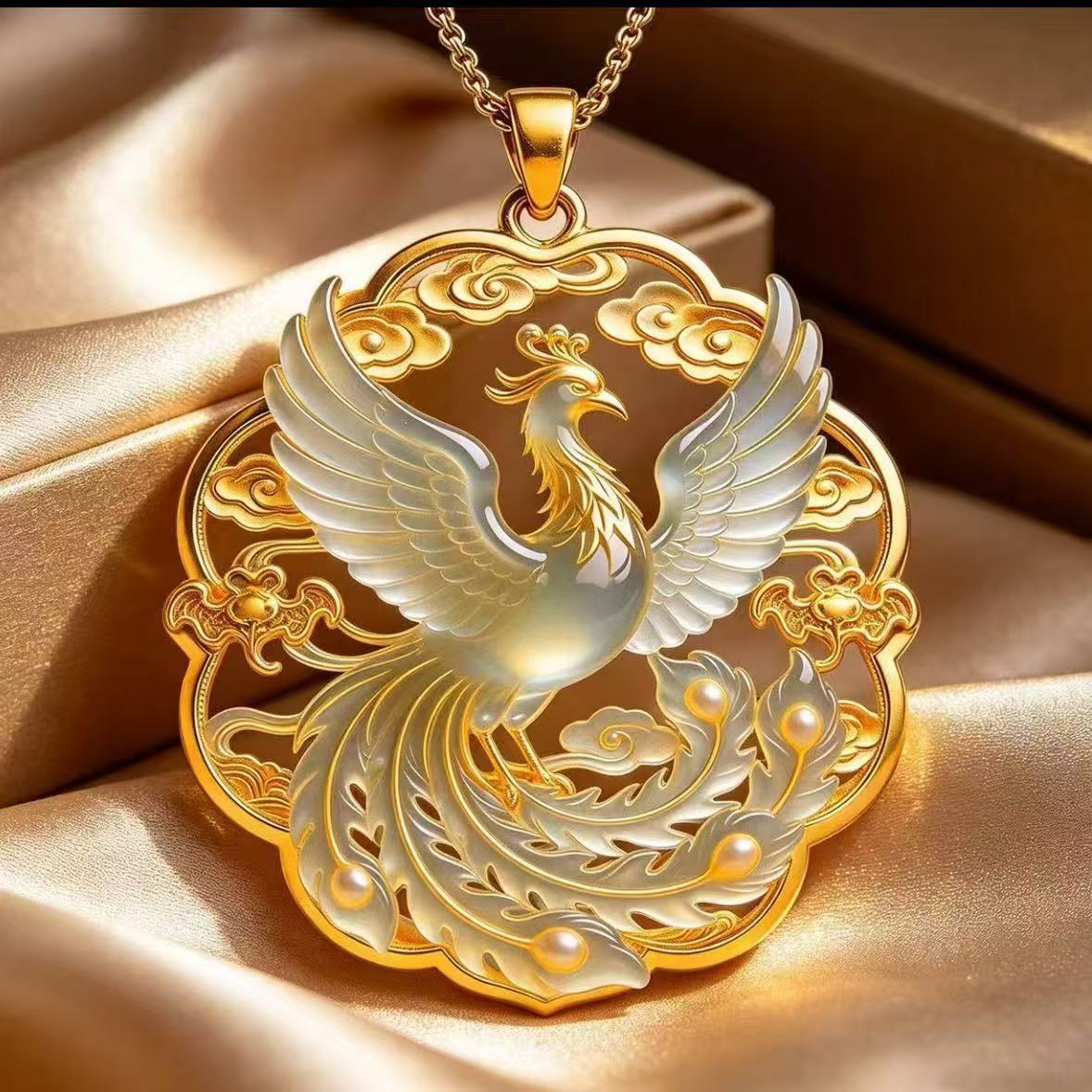 Phoenix Pendant Necklace | Vintage Chinese-Inspired Jewelry