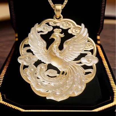 Phoenix Pendant Necklace | Vintage Chinese-Inspired Jewelry