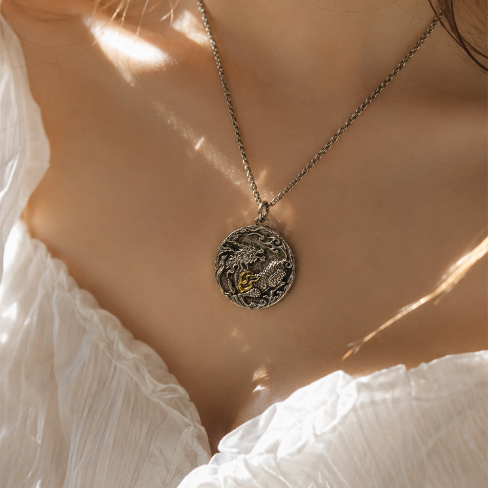 Qilin Pendant Necklace | Chinese Mythical Beast Jewelry