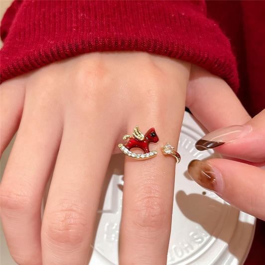 Red Horse Ring | Adjustable Chinese Zodiac Year of the Horse