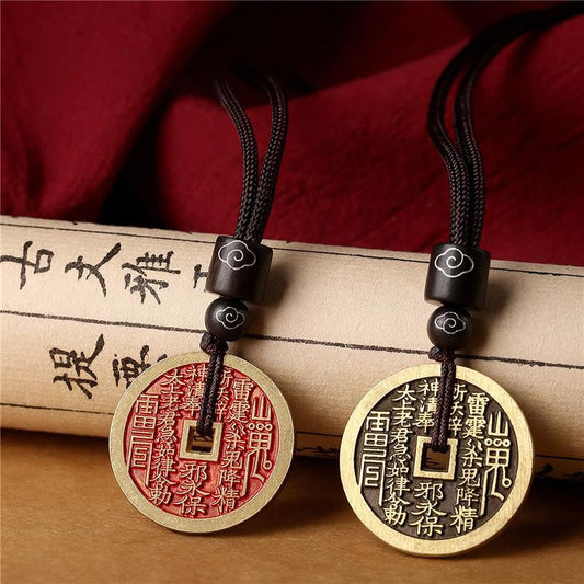 Chinese Coin Pendant |Shan Gui Mountain Spirit Amulet