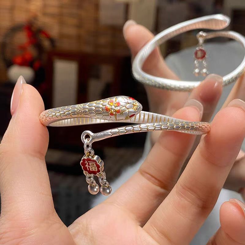 Snake Fu Charm Bracelet | Adjustable Chinese Lucky Cuff