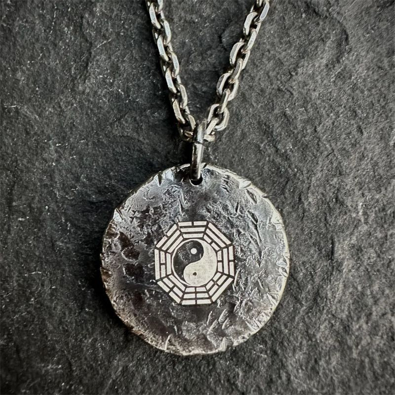 Taoist Bagua Yin Yang Pendant Necklace