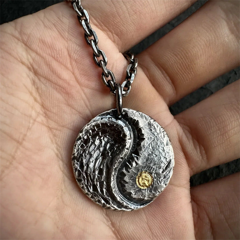 Taoist Bagua Yin Yang Pendant Necklace