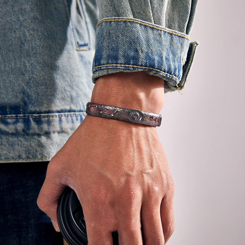 Taoist Big Dipper Tai Chi Bagua Cuff Bracelet