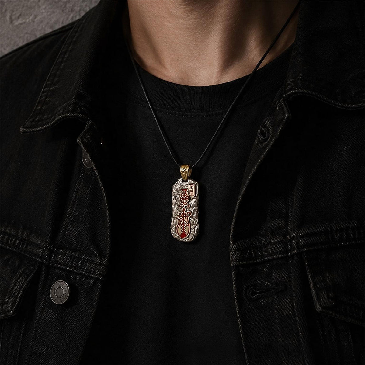 Collar con colgante del Maestro Celestial taoísta Zhang