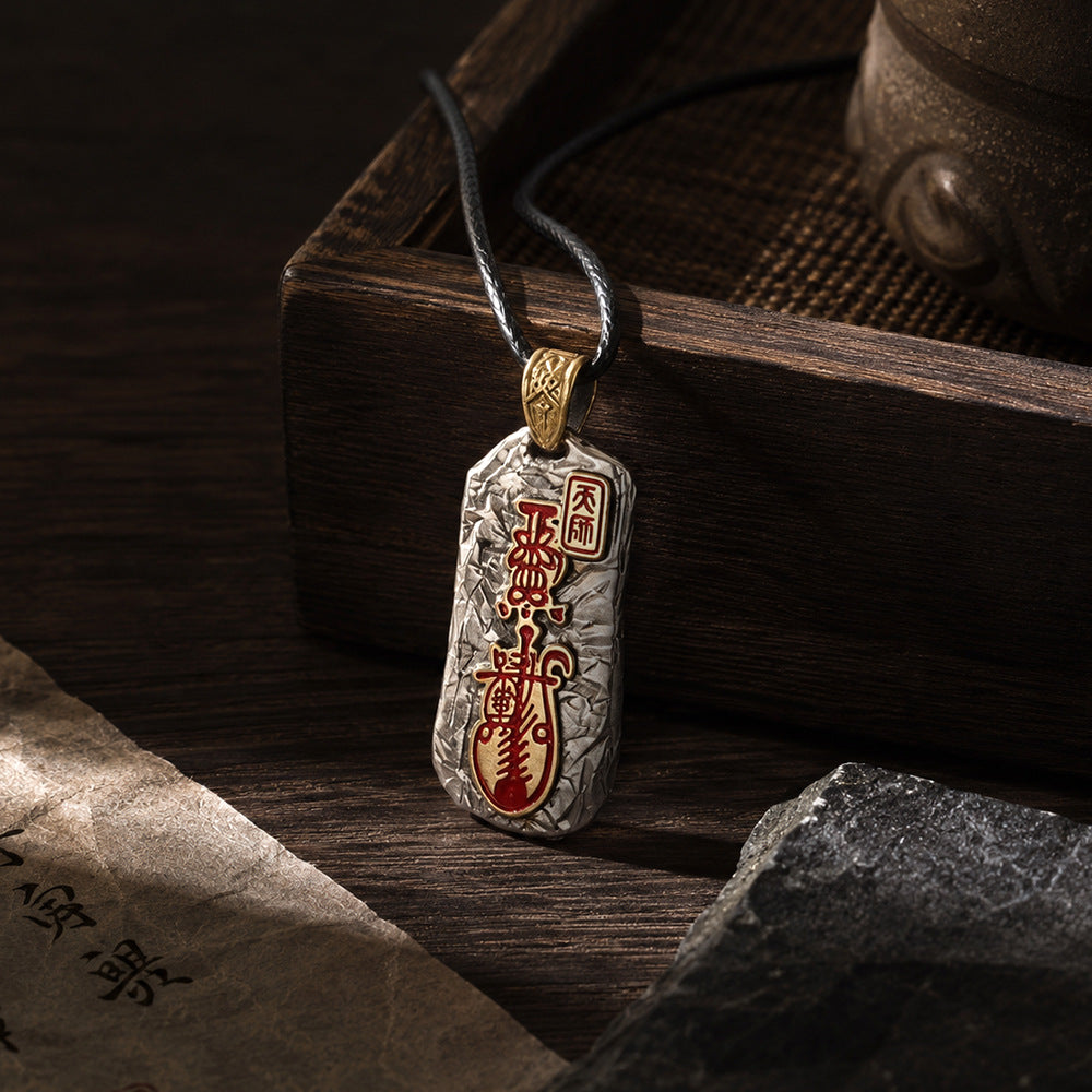 Collier pendentif de fonctionnaire céleste taoïste