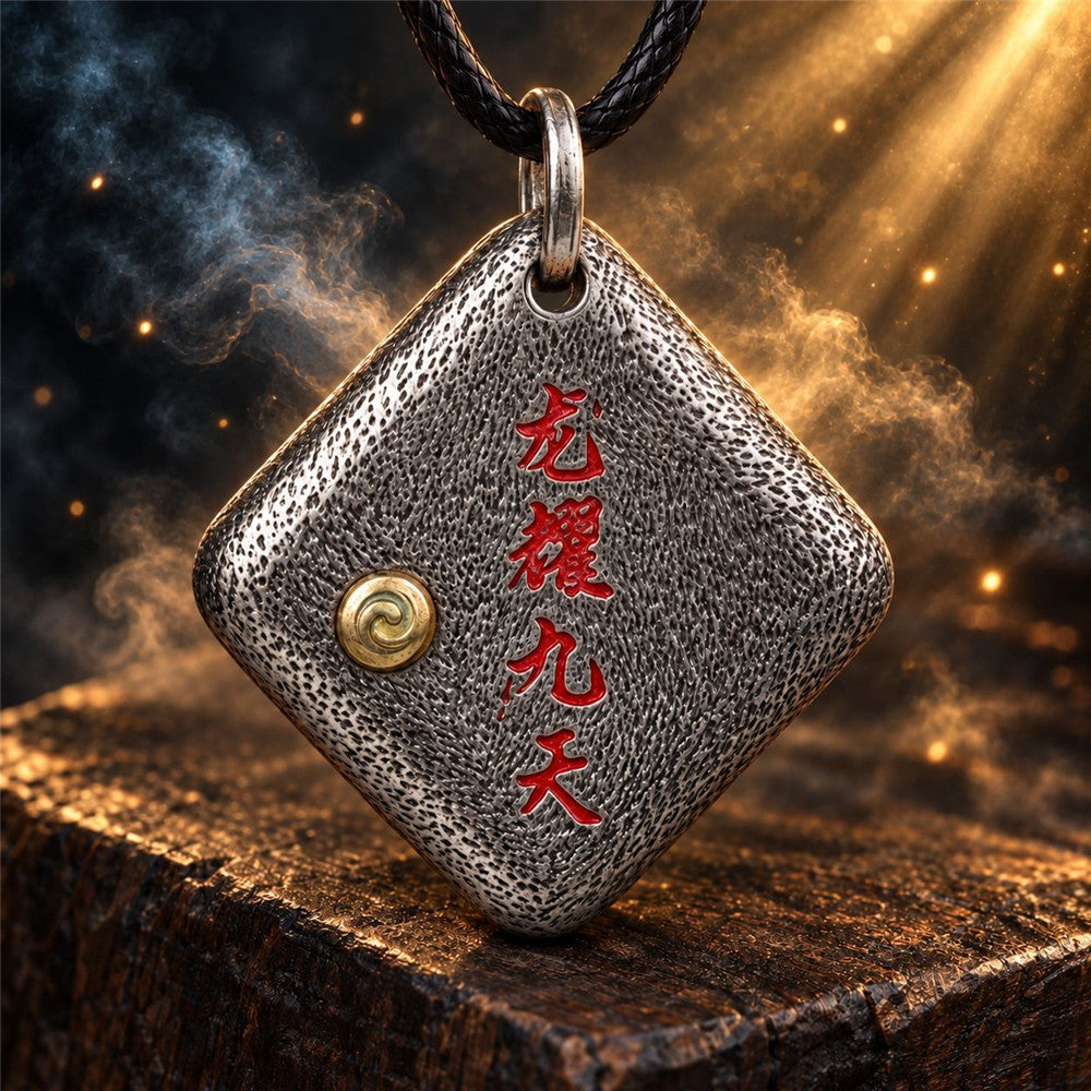 Taoist Dragon Tai Chi Pendant Necklace