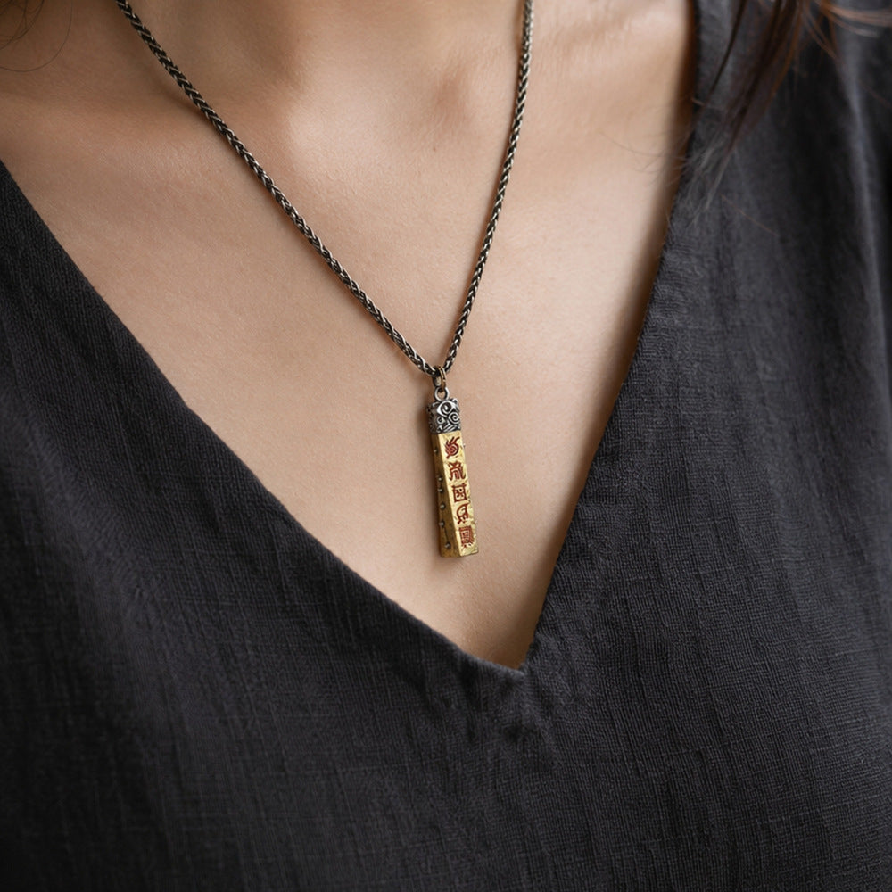 Taoist Five Sacred Mountains Pendant Necklace
