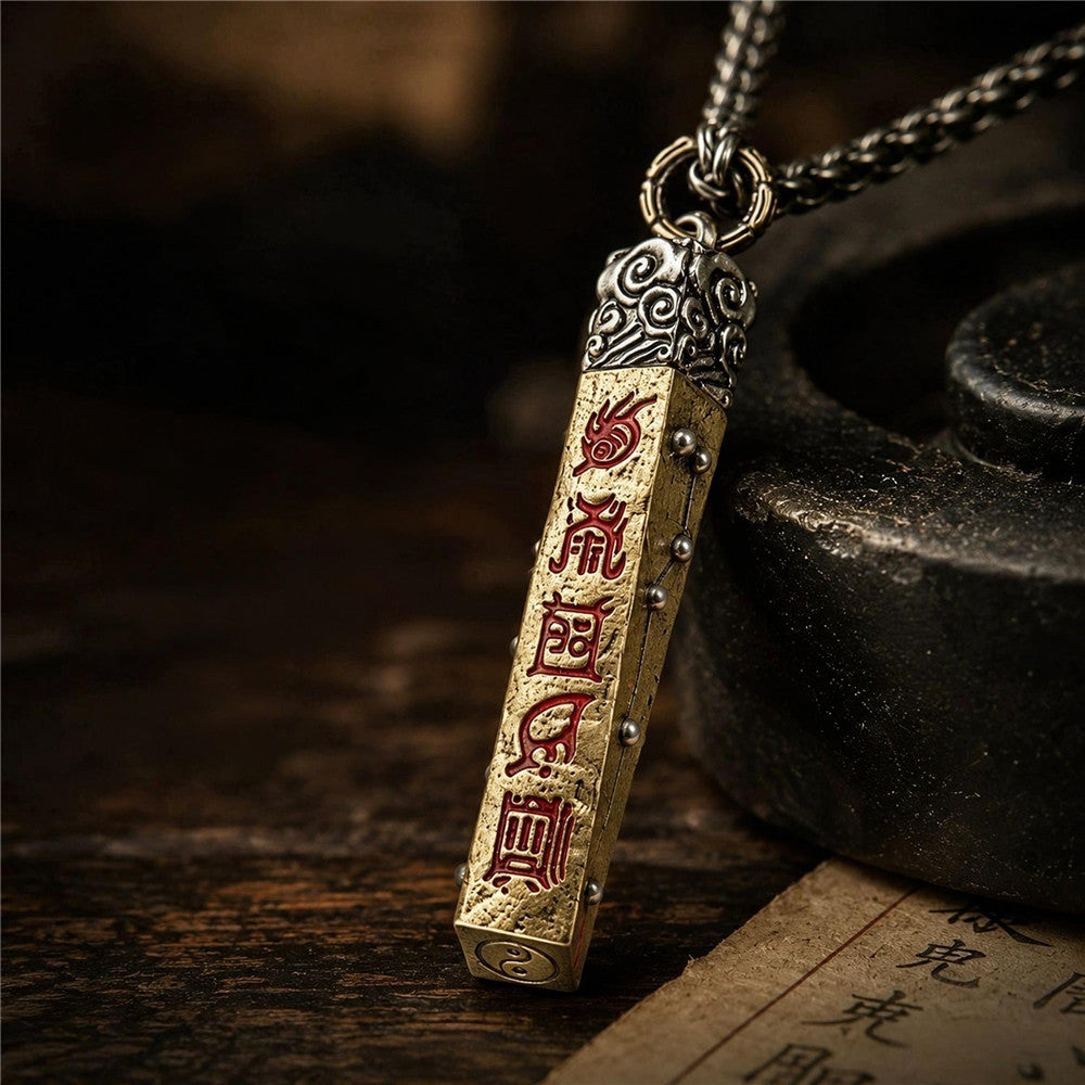 Taoist Five Sacred Mountains Pendant Necklace