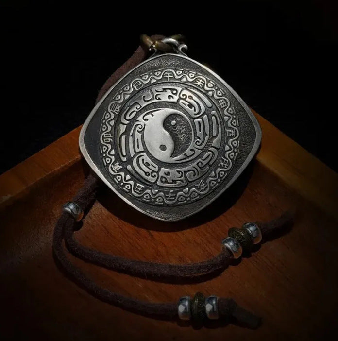 Taoist Five Sacred Mountains Taiji Bagua Pendant Necklace