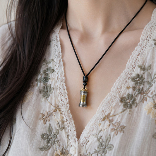 Taoist Fortune Stick Cylinder Pendant – Inspired Good Luck Charm