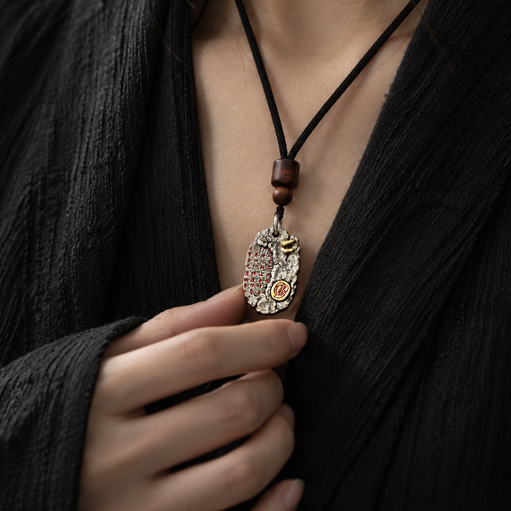 Taoist Golden Light Mantra Pendant Necklace