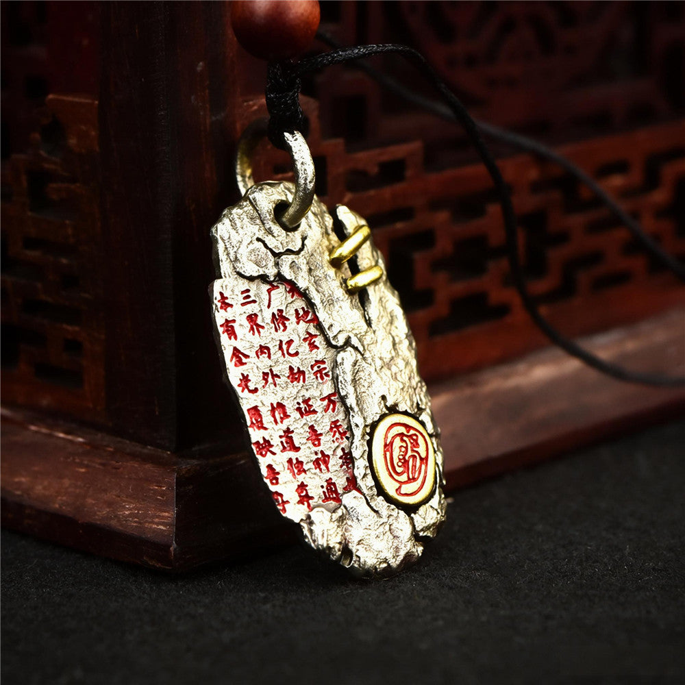 Taoist Golden Light Mantra Pendant Necklace