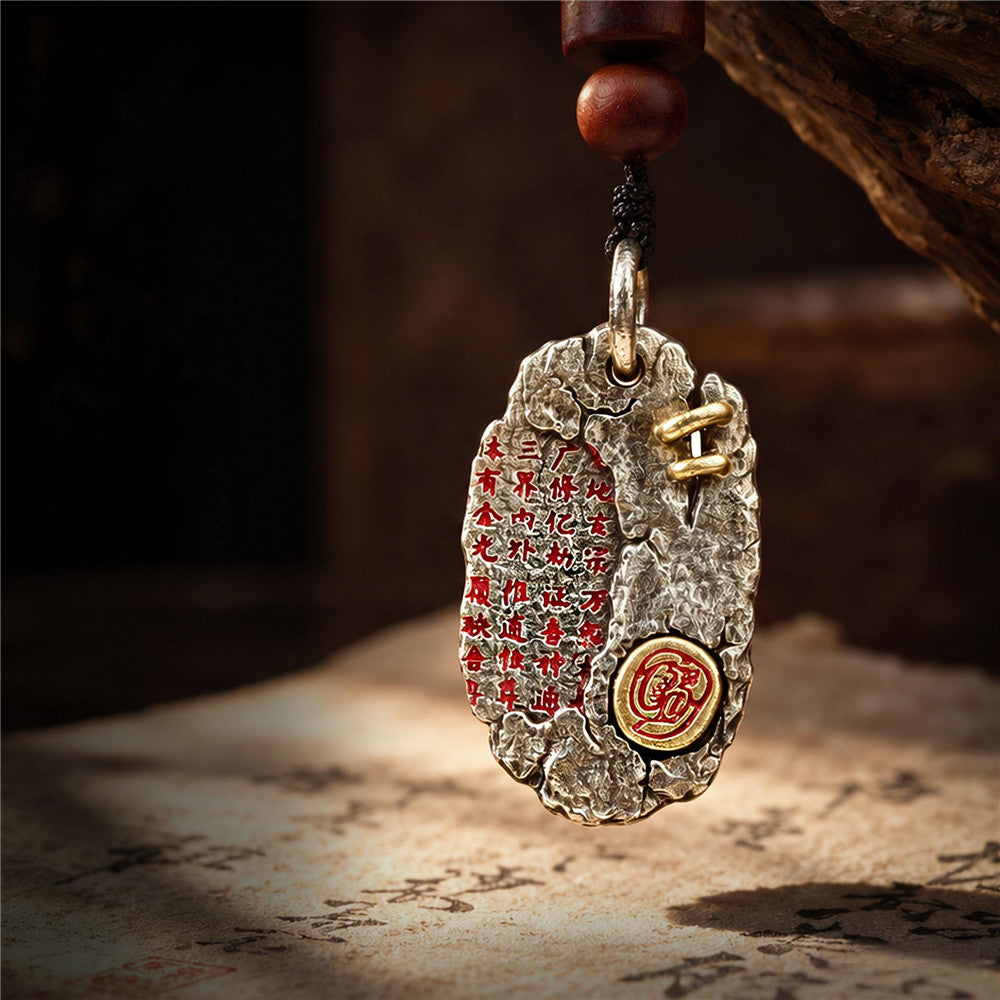 Taoist Golden Light Mantra Pendant Necklace