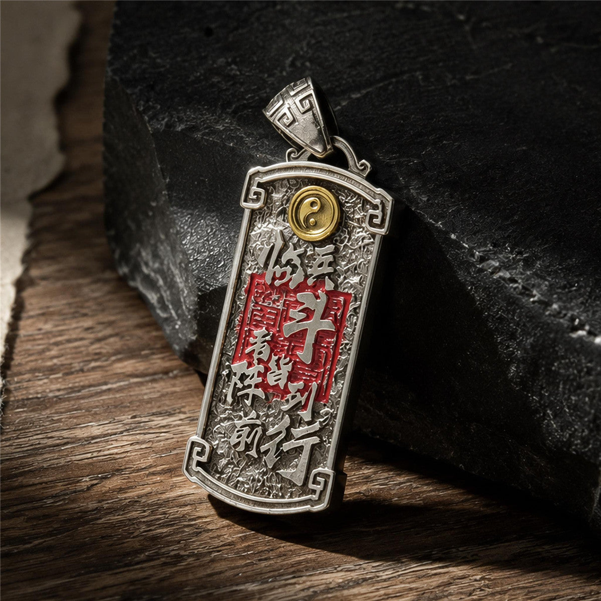 Taoist Heavenly Master Seal Pendant Necklace | Nine-Character Mantra