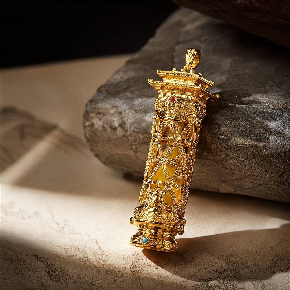 Taoist Wudang Five Elements Bottle Pendant Necklace