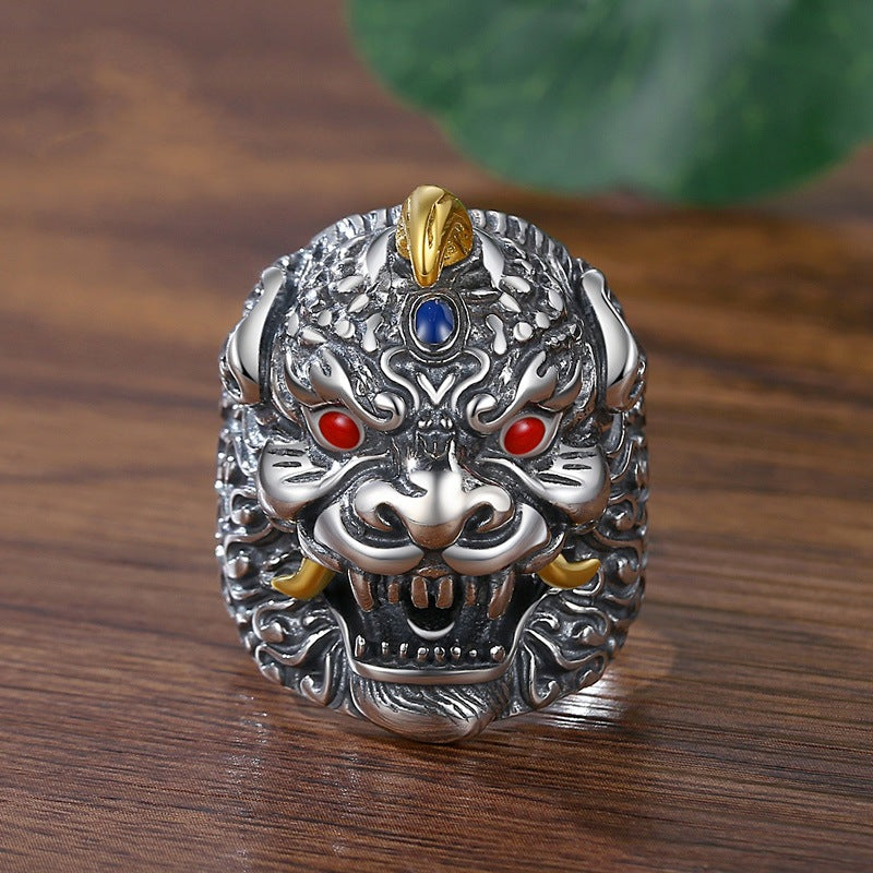 Vintage Pixiu Ring | Adjustable Chinese Lucky Ring