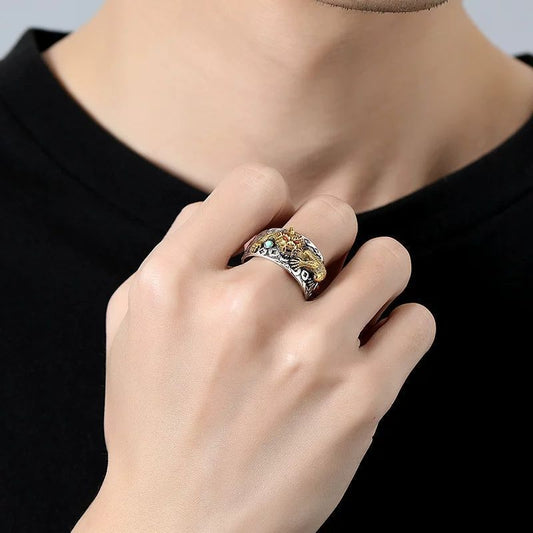 Vintage Pixiu Ring | Adjustable Feng Shui Ring
