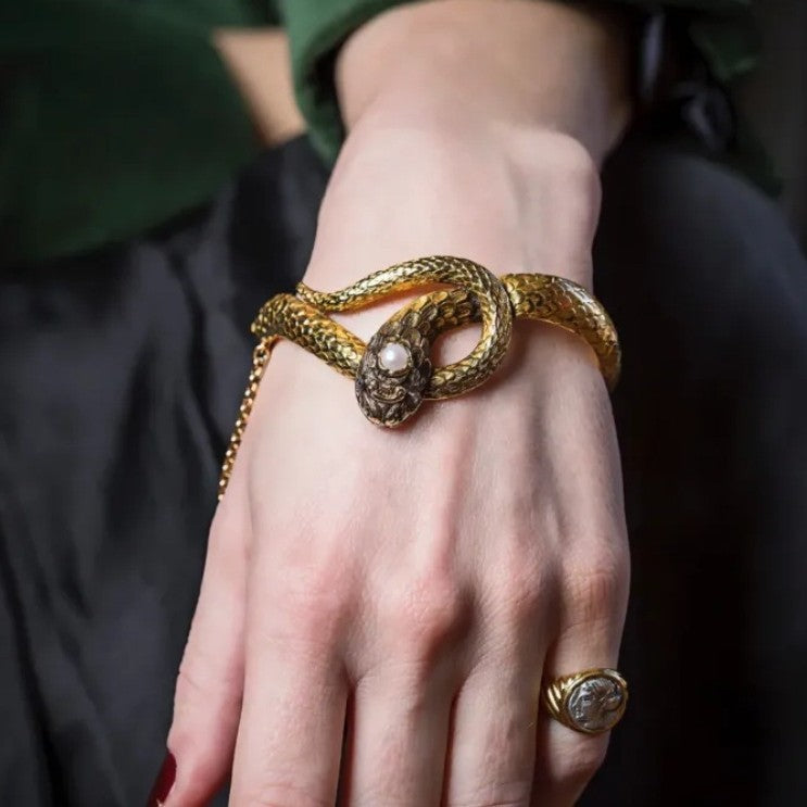 Vintage Snake Bracelet | Chinese Zodiac Snake Jewelry