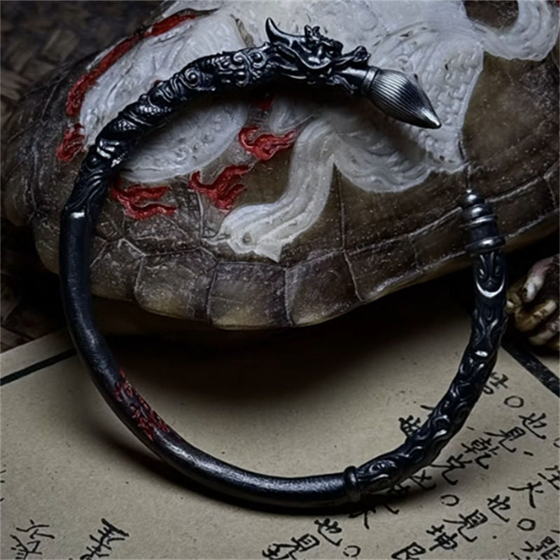 Vintage Chinese Wenchang Pen Cuff Bracelet