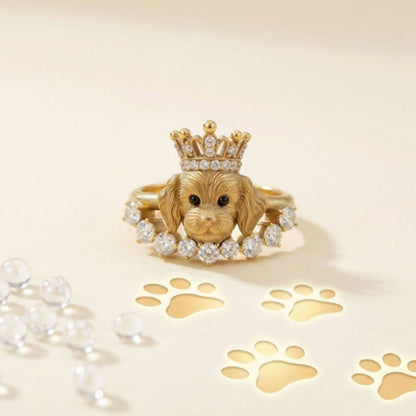 Adjustable Dog Ring for Women | Dog Lover Gift Jewelry