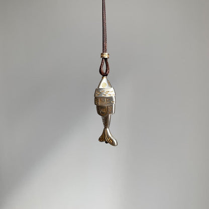 Articulated Fish Pendant Necklace | Chinese Lucky Fish
