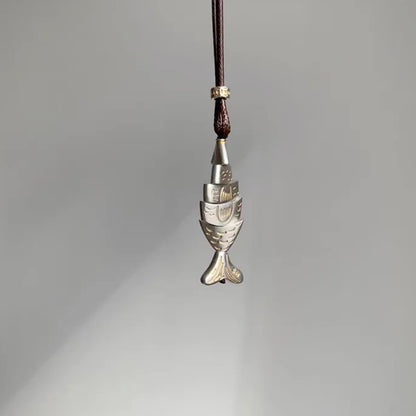 Articulated Fish Pendant Necklace | Chinese Lucky Fish