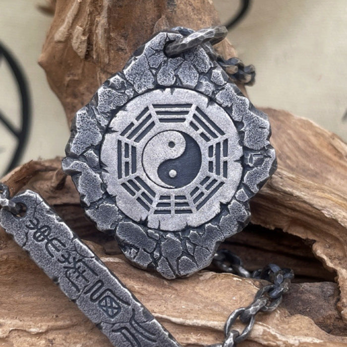 Taoist Four Symbols Bagua Taiji Pendant Necklace