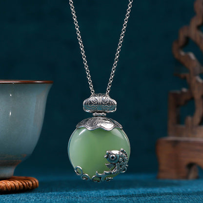 Chinese Fish Pendant Necklace – Nian Nian You Yu
