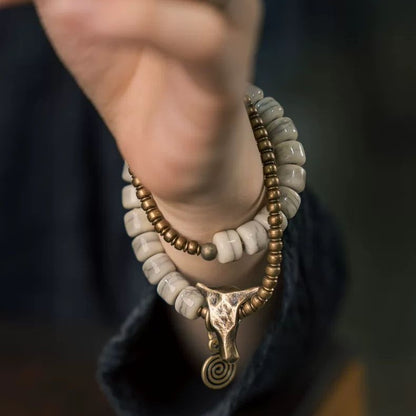 Chinese Zodiac Ox Bracelet – Bull Head Cuff