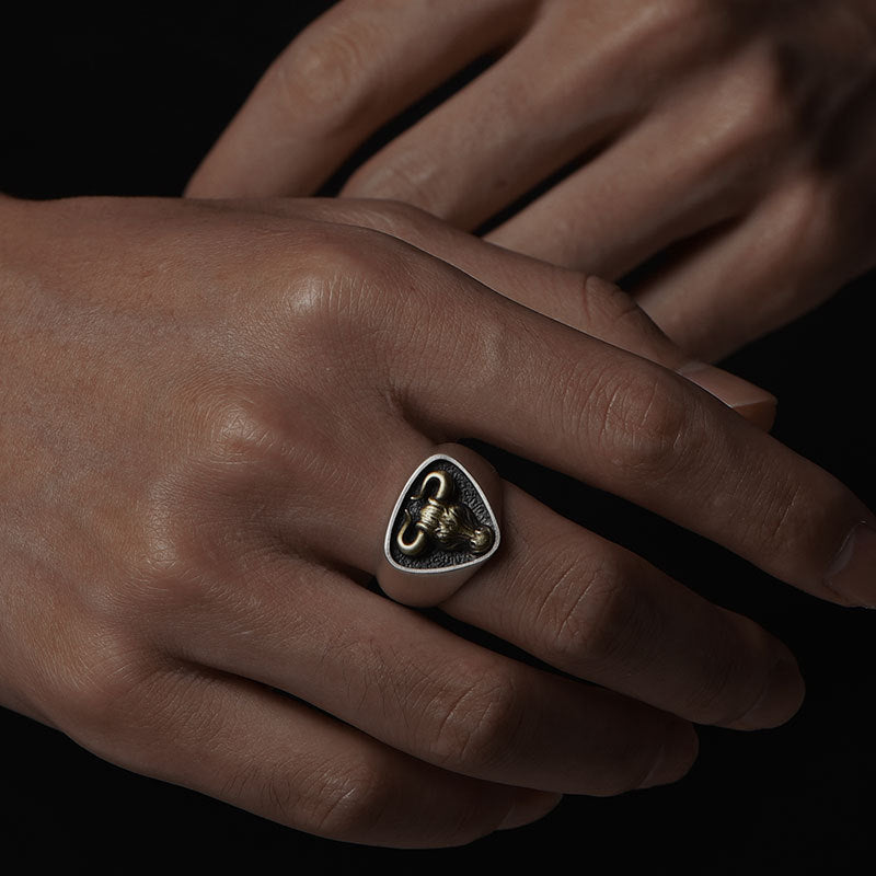 Chinese Zodiac Ox Ring | Vintage Adjustable Open Ring