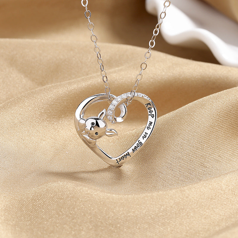 Chinese Zodiac Pig Necklace | 925 Sterling Silver Lucky Pig Pendant