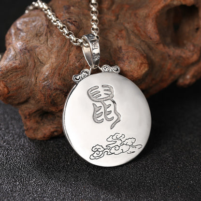 925 Sterling Silver Chinese Zodiac Rat Pendant