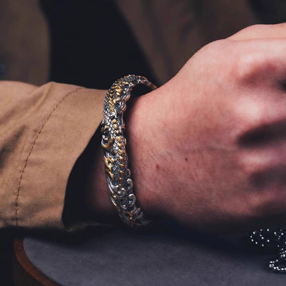 Gold Snake Bracelet | Chinese Zodiac Feng Shui Jewelry