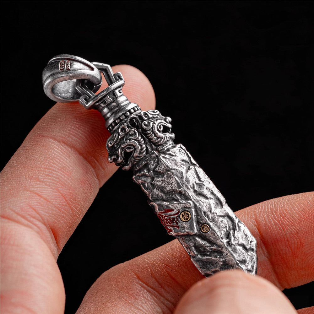 Daoist Talisman Sword Pendant Necklace