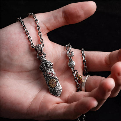 Daoist Talisman Sword Pendant Necklace