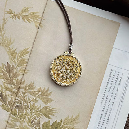 Dunhuang Nine Colored Deer Enamel Pendant Necklace