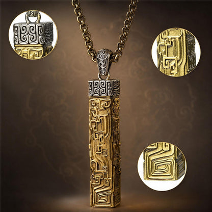 Four Symbols Taoist Pendant Necklace | Azure Dragon & White Tiger Amulet