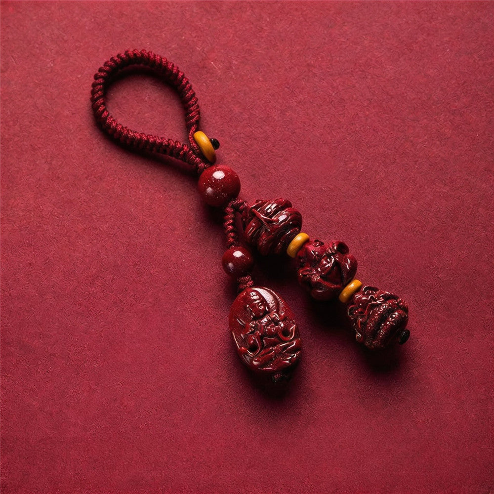 Chinese Zodiac Guardian Buddha Keychain | Personalized Benming Fo Charm for Your Birth Year