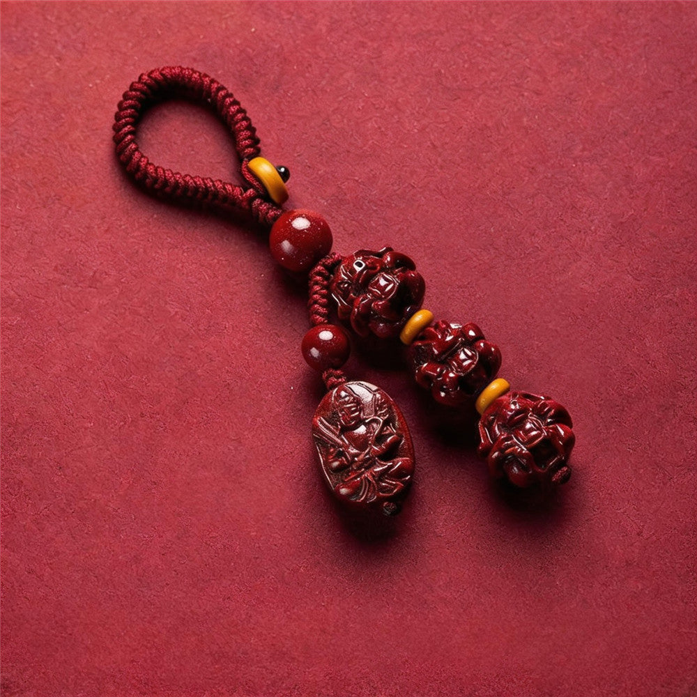 Chinese Zodiac Guardian Buddha Keychain | Personalized Benming Fo Charm for Your Birth Year